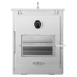 Taitettava retkiuuni 30 l 430-ruostumatonta terästä lasiluukulla