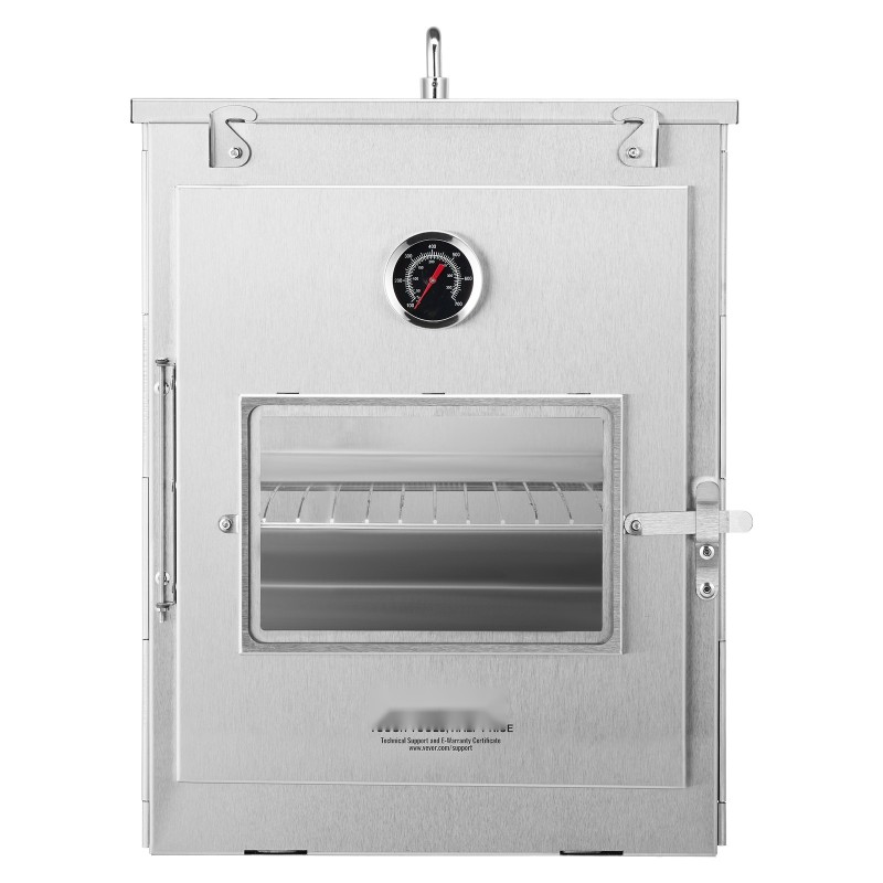 Taitettava retkiuuni 30 l 430-ruostumatonta terästä lasiluukulla