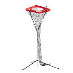 Lentopallon harjoitusverkko säädettävä 7 5 11 5 jalkaa teräsjalusta lasikuiturunko 4 hiekkasäkkiä