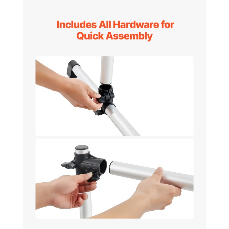 Siirrettävä tuplabalettitanko alumiininen säädettävä 170–1165 mm kantavuus 136 kg