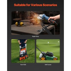 Ruohonleikkurin terän teroitin alumiiniseosrunko kuulalaakeri säädettävä 15–45 asteen kulma 25 mm kahva