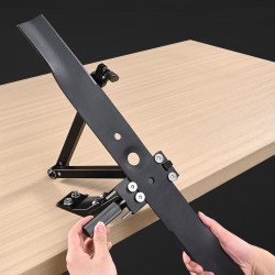 Ruohonleikkurin terän teroitin alumiiniseosrunko kuulalaakeri säädettävä 15–45 asteen kulma 25 mm kahva