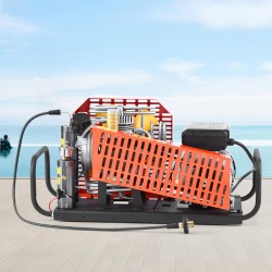 PCP-paineilmakompressori 1500 W 30 MPa nelisylinterinen 60 L/min tuuletinjäähdytys automaattipysäytys