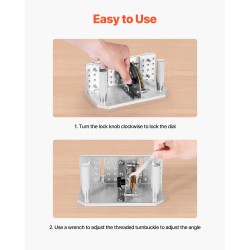 Hiomakoneen veitsituki säädettävä 85–115 asteen alumiiniseosrunko ergonomisilla kahvoilla