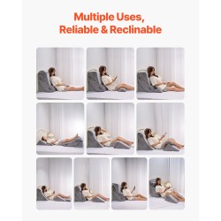 Kiilatyynysarja 4-osainen ortopedinen samettipäällisellä tummanharmaana 20D ja 30D geeli-muistivaahto