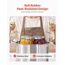 Säilöntäkattila ruostumattomasta teräksestä 20 l ritilällä ja lasikannella