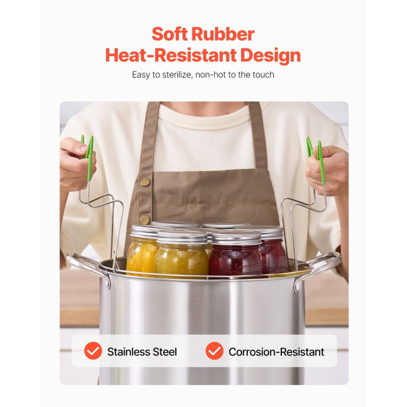 Säilöntäkattila ruostumattomasta teräksestä 20 l ritilällä ja lasikannella