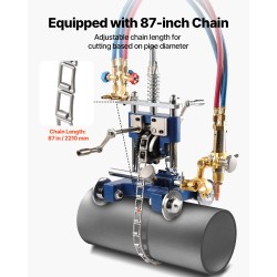 Manuaalinen putkenleikkaus- ja viisteytyskone 108–609 mm putkille kuparisilla kärjillä