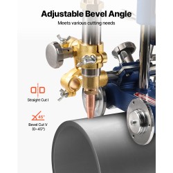 Manuaalinen putkenleikkaus- ja viisteytyskone 108–609 mm putkille kuparisilla kärjillä