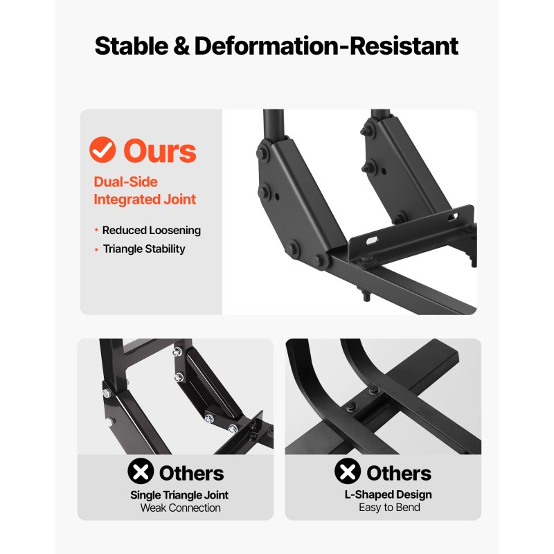 Takaistuimen musta hiiliteräksinen käsikaari korkeussäädettävä 27.5–33.5 tuumaa golfkärryihin