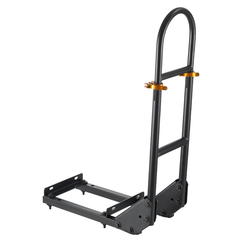 Takaistuimen musta hiiliteräksinen käsikaari korkeussäädettävä 27.5–33.5 tuumaa golfkärryihin