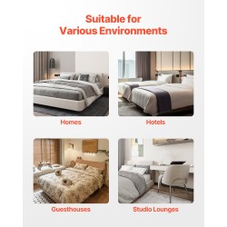 Teräsrunko queen-kokoiselle joustinpatjalle irrotettavalla puuvillapäällisellä 1587 kg kantavuus