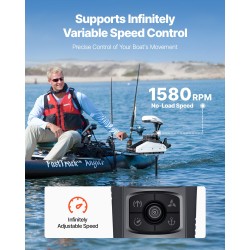 Keulasähkömoottori 55 paunan työntövoima keulaan asennettava 36-tuumainen akseli GPS ja langaton kaukosäädin