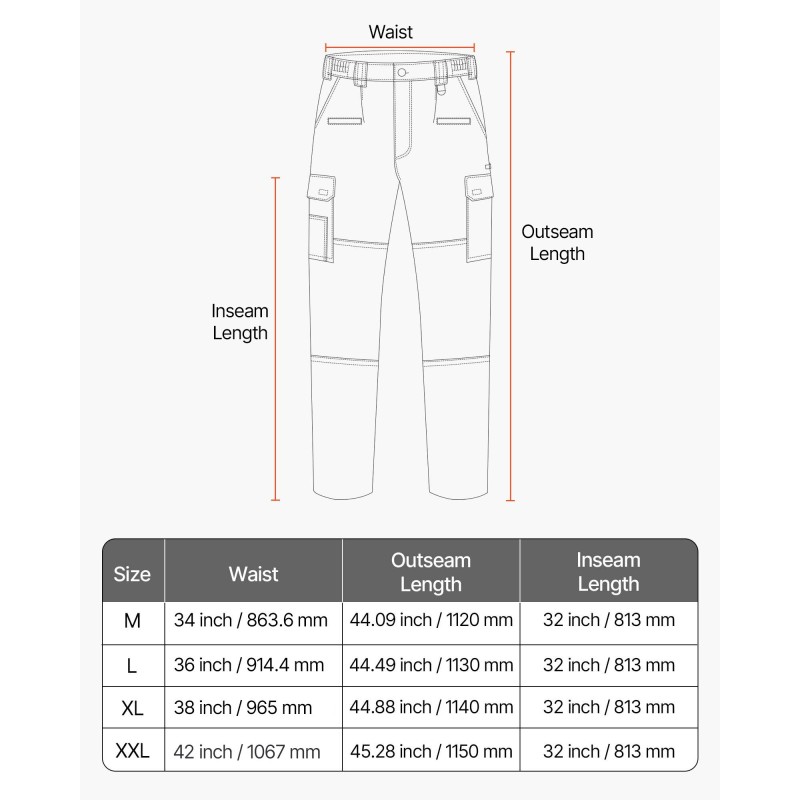 Cargohousut 100 % puuvillaiset palosuojatut hitsaus- ja hiontatöihin koko M