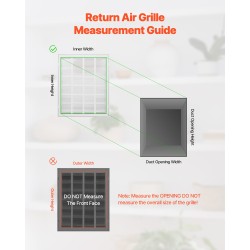 Palautusilmasäleikkö jauhemaalattu teräs 50 x 63 cm irrotettavalla etupaneelilla