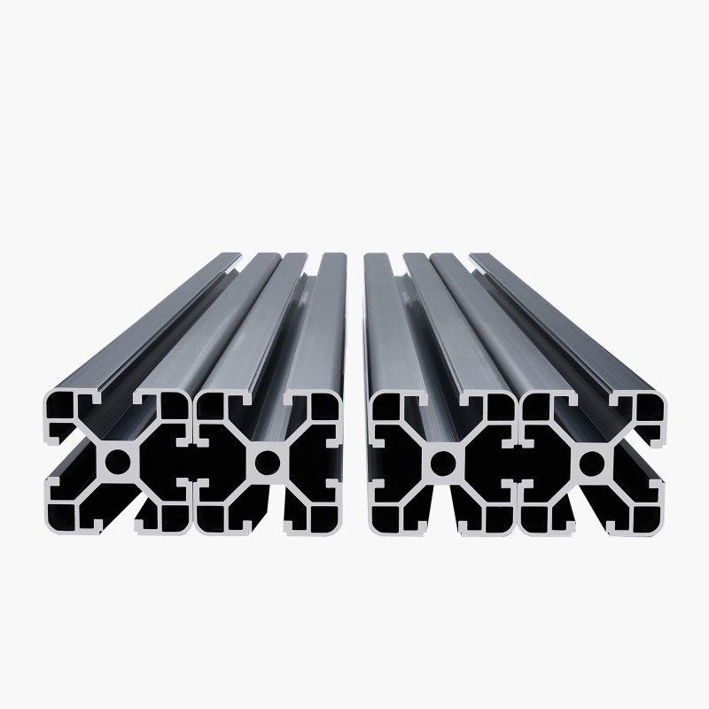 Alumiiniprofiilit T-ura 4040 40x40 mm 600 mm 4 kpl musta anodisoitu