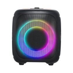 Kannettava karaokekaiutin 15W kaksi langatonta mikrofonia Bluetooth 5 1 TWS LED ladattava akku
