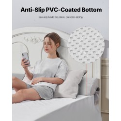 Kiilatyyny sängynpäädyn ja patjan väliin 25D-korkeatiheyksinen vaahtomuovi harmaa sopii 0–178 mm raolle