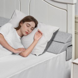 Sängynraon täyttötyyny 25D korkeatiheyksinen vaahto 0–178 mm rakoihin irrotettavalla päällisellä ja sivutaskulla