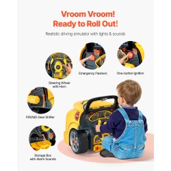 Kuorma-auton moottorilelu irrotettavat osat 60 osaa keltainen polypropeeni- ja ABS-muovia