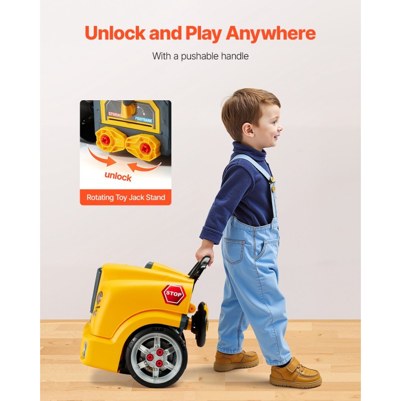 Kuorma-auton moottorilelu irrotettavat osat 60 osaa keltainen polypropeeni- ja ABS-muovia