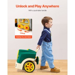 Kuorma-auton moottorilelu PP- ja ABS-muovia 60 osaa sähköisellä ruuvimeisselillä 3-vuotiaille