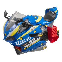 Moottoripyörän lelu PP ja ABS 25 osaa 3 vuotta sininen 6 leikkitilaa