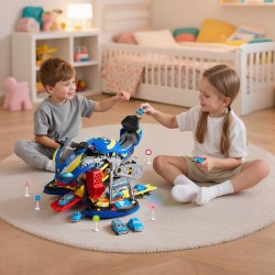 Moottoripyörän lelu PP ja ABS 25 osaa 3+ vuotta sininen 6 leikkitilaa