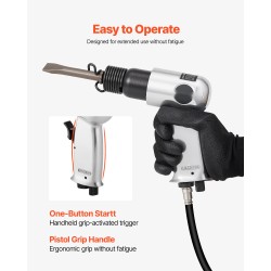 Paineilmavasara kompakti 40 mm iskunpituus 4500 BPM 4 talttaa ruosteenpoistoneulain ergonominen kahva