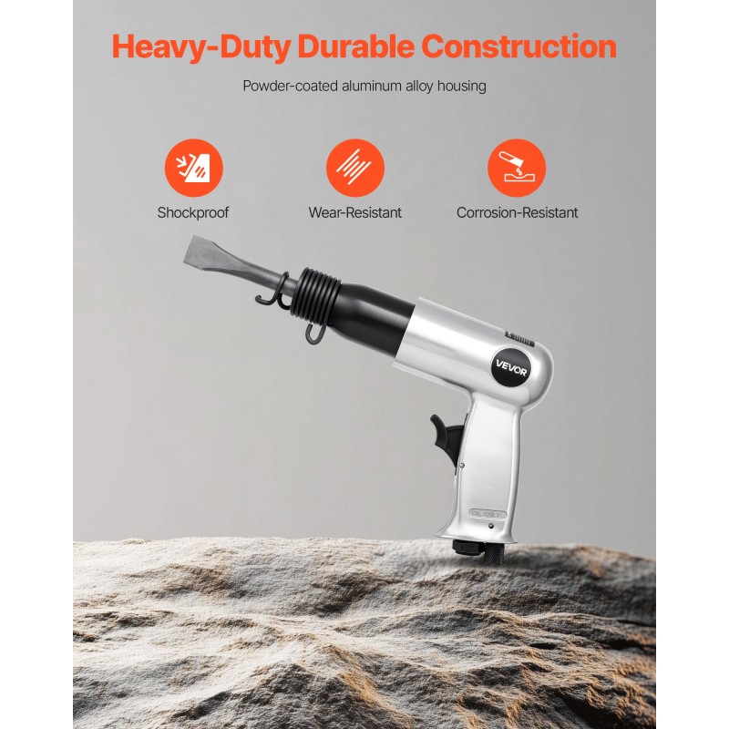 Paineilmavasara 3500 iskua minuutissa 70 mm iskunpituus 4 talttaa ergonominen kahva