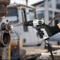 Paineilmakinuskivasara 40 mm iskunpituus 4500 iskua minuutissa mukana 4 meisseliä 120 mm