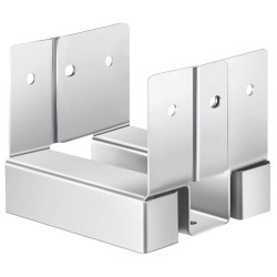 Pylväsjalusta puupylväälle sinkitty hiiliteräs kymmenen kappaletta sisämitat 89 6x90 5 mm