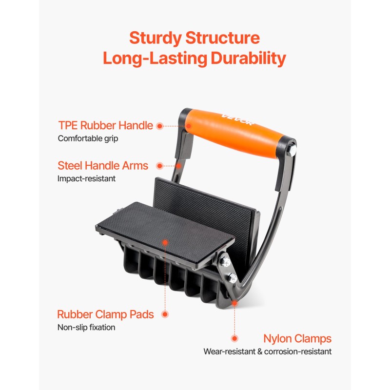 Levynkantajat 2 kpl teräsvarret nitriilikumatyynyt 90,7 kg 0–25,4 mm