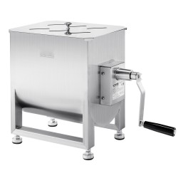 Manuaalinen lihasekoitin ruostumatonta terästä 60L säiliö 60 paunaa säädettävät kumijalat