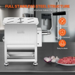 Käsikäyttöinen lihasekoitin SUS201-ruostumatonta terästä 15 L säiliö malli BX-10