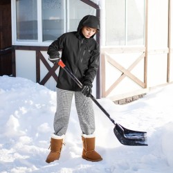 Lämmitettävä softshelltakki vedenpitävä miehille XL musta 5 lämmitysvyöhykettä 8000 mAh