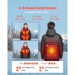 Naisten lämmitettävä softshell-takki vedenpitävä ulkokangas hiilikuitulämmityselementeillä M