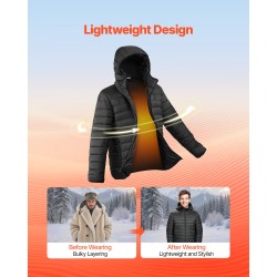 Naisten lämmitettävä softshell-takki vedenpitävä ulkokangas hiilikuitulämmityselementeillä M