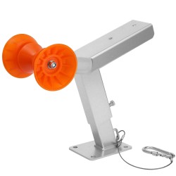 Venevaijeriteline peräkärryyn kuumasinkitty teräs säädettävä korkeus 365 548 mm PVC rulla 130 mm