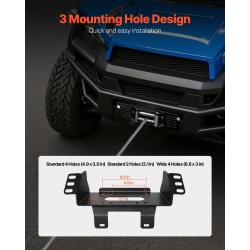 Vinssikiinnike Polaris Ranger 2010–2021 vetokyky 907–1633 kg pulverimaalattu teräs