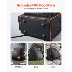 Hitsausreppu 600D polyesteri 35,6 l erillisellä kypärälaukulla