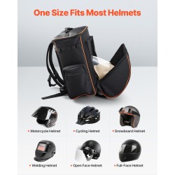 Hitsausreppu 600D polyesteri 35,6 l erillisellä kypärälaukulla