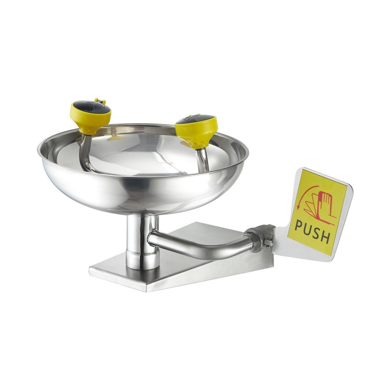 Seinäasennettava hätäsilmähuuhtelupiste SUS304-ruostumaton teräs ABS-pinnoite 12–18 l/min työtiloihin