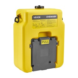 Silmänhuuhteluasema kannettava polyeteenimuovinen 53-litrainen kaksoissuutin keltainen