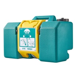 Silmäsuihkulaite PE muovinen kannettava 8 gallonaa noin 30 litraa kaksisuuttiminen ANSI sertifioitu