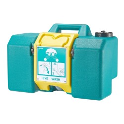 Silmäsuihkulaite PE-muovinen kannettava 8 gallonaa noin 30 litraa kaksisuuttiminen ANSI-sertifioitu