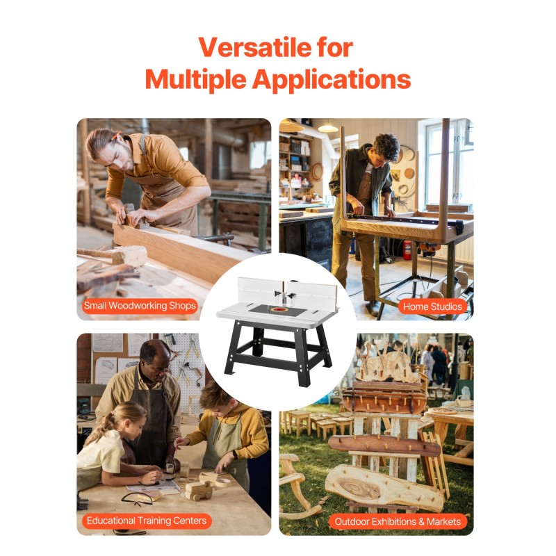 Penkkijyrsinpöytä MDF-pöytälevy metallijalusta säädettävä aita purunpoistoaukko läpinäkyvä suojus