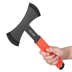 Heittokirvessarja 3 kpl ruostumaton teräs 303 mm kumipinnoitettu kahva musta nailonsuojuksilla