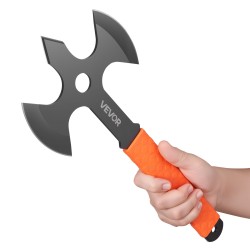 Heittokirvessetti 3 kpl 340 mm ruostumaton teräs kumiseoskahva pihapeleihin