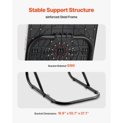 Heittokirvessetti taittuva teräsrunko 8 pehmeää kirvestä 490 x 490 mm maalitaulu ulkokäyttöön
